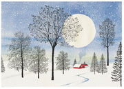 Moonlit Cottage Deluxe Boxed Holiday Cards (Christmas Cards, Greeting Cards)