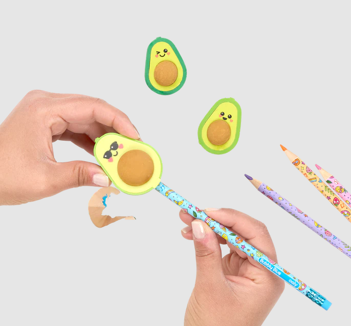 Erasers and Sharpener Avocado Love by Homeportonline