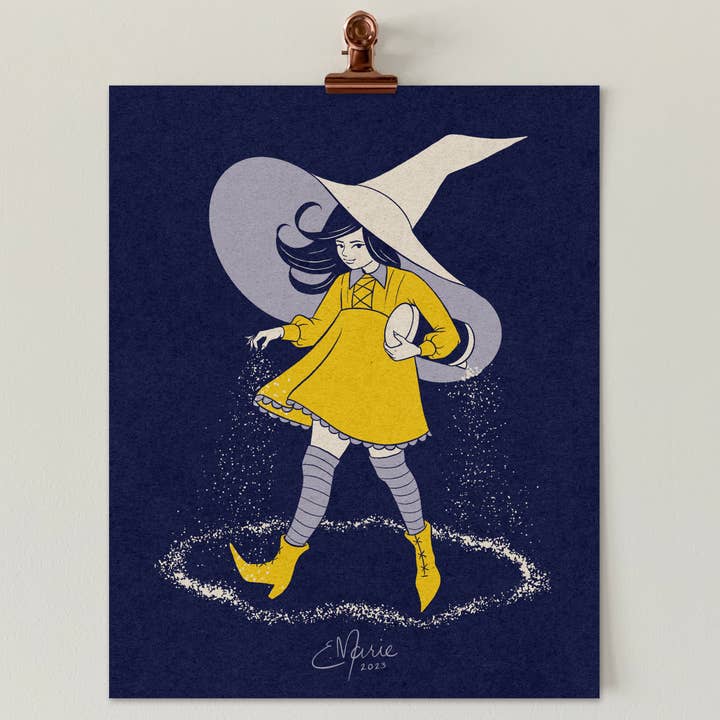 Salty Witch Art Print | Protection Circle |