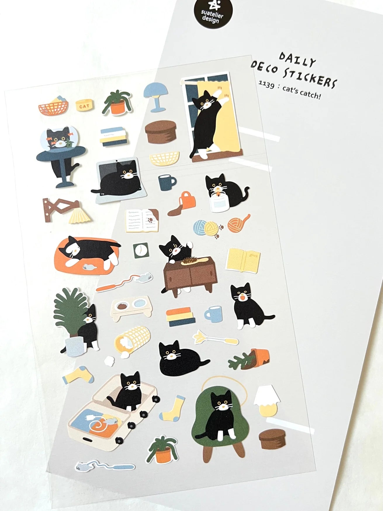 Stickers Cats Catch Day by Homeportonline