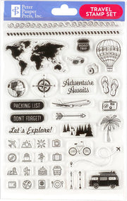 Travel Clear Stamp Set (40 individual stamps)