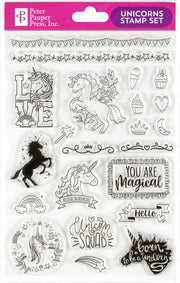Unicorns Clear Stamp Set (22 individual stamps)