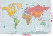 WORLD WALL MAP.