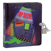 MOLLYBEE KIDS Top Secret Glow in The Dark 6.25  Lock and Key Diary for Boys and Girls  208 Lined Pages