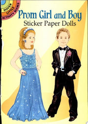 Prom Girl and Boy Sticker Paper Dolls