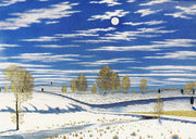 Winter Scene in Moonlight Deluxe Boxed Holiday Cards (20 cards, 21 self-sealing envelopes)