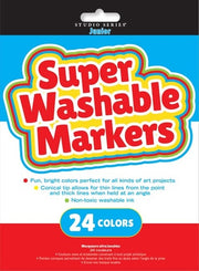 Super Washable Markers (set of 24 easy to clean colors)