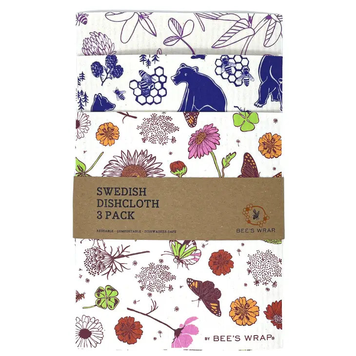 Bee's Wrap - Swedish Dishcloth 3 Pack