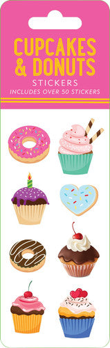 CUPCAKES & DONUTS STICKER SET.