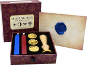 Sealing Wax Stamp Kit (included 4 seals, wood handle, and 2 wax sticks)