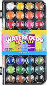 Studio Series Junior Watercolor Paint Set (set of 36 colors with 2 paint brushes)