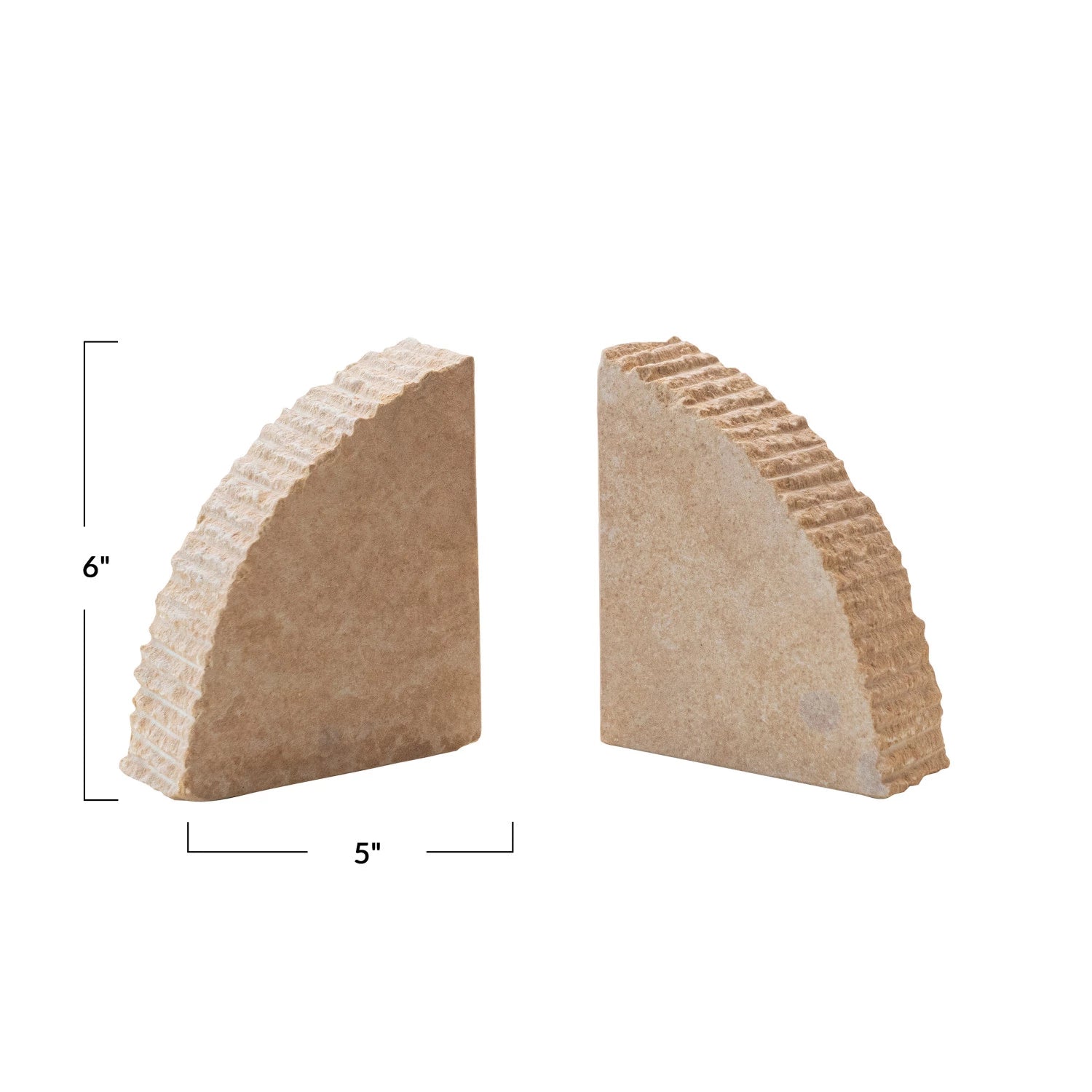 Bookends Sandstone Arch 6"h (Sold as Pair) by Homeportonline