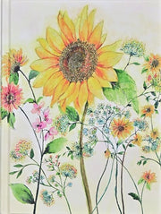 Journal Bookbound Watercolor Sunflower