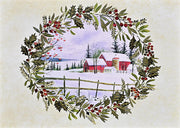 Winter Holly Deluxe Boxed Holiday Cards (20 cards, 21 self-sealing envelopes)
