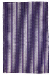 Stripe Rag Rug Cotton Haze 2' x 3' by Homeportonline
