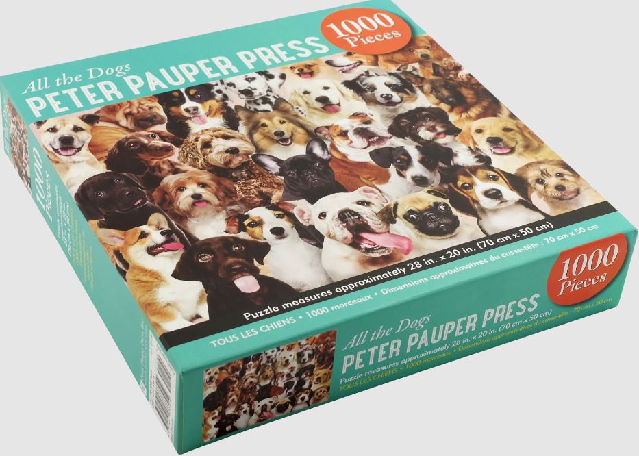 Puzzle 1000 Piece All The Dogs by Homeportonline