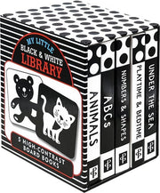 My Little Black and White Board Book Library - Set of 5 High Contrast Board Books