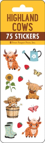 Highland Cows Sticker Set (over 75 stickers) (Sticker Sheets)