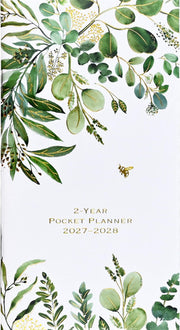 2027-28 Eucalyptus 2-Year Pocket Planner (24-Month Calendar)