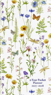 2027-28 Wildflower Garden 2-Year Pocket Planner (24-Month Calendar)