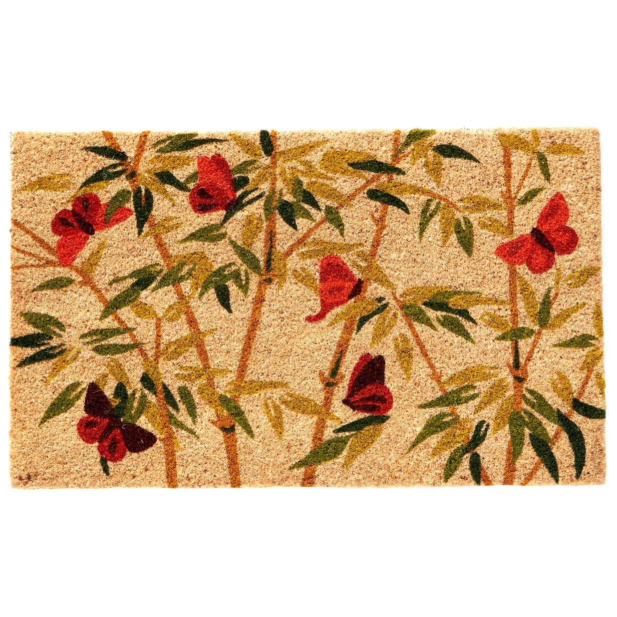 Doormat Bamboo & Butterflies 18x30 by Homeportonline
