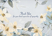 White Jasmine Sympathy Thank You Notes (14 cards, 15 self-sealing envelopes)