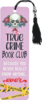 True Crime Book Club Beaded Bookmark