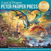 Land of Dragons 1000-Piece Jigsaw Puzzle ( with gold foil highlights)