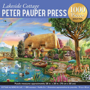 Lakeside Cottage 1000-Piece Jigsaw Puzzle ( with gold foil highlights)