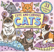 Cute and Curious Cats Artist's Coloring Book (31 Single-Sided Designs on Thick Paper)