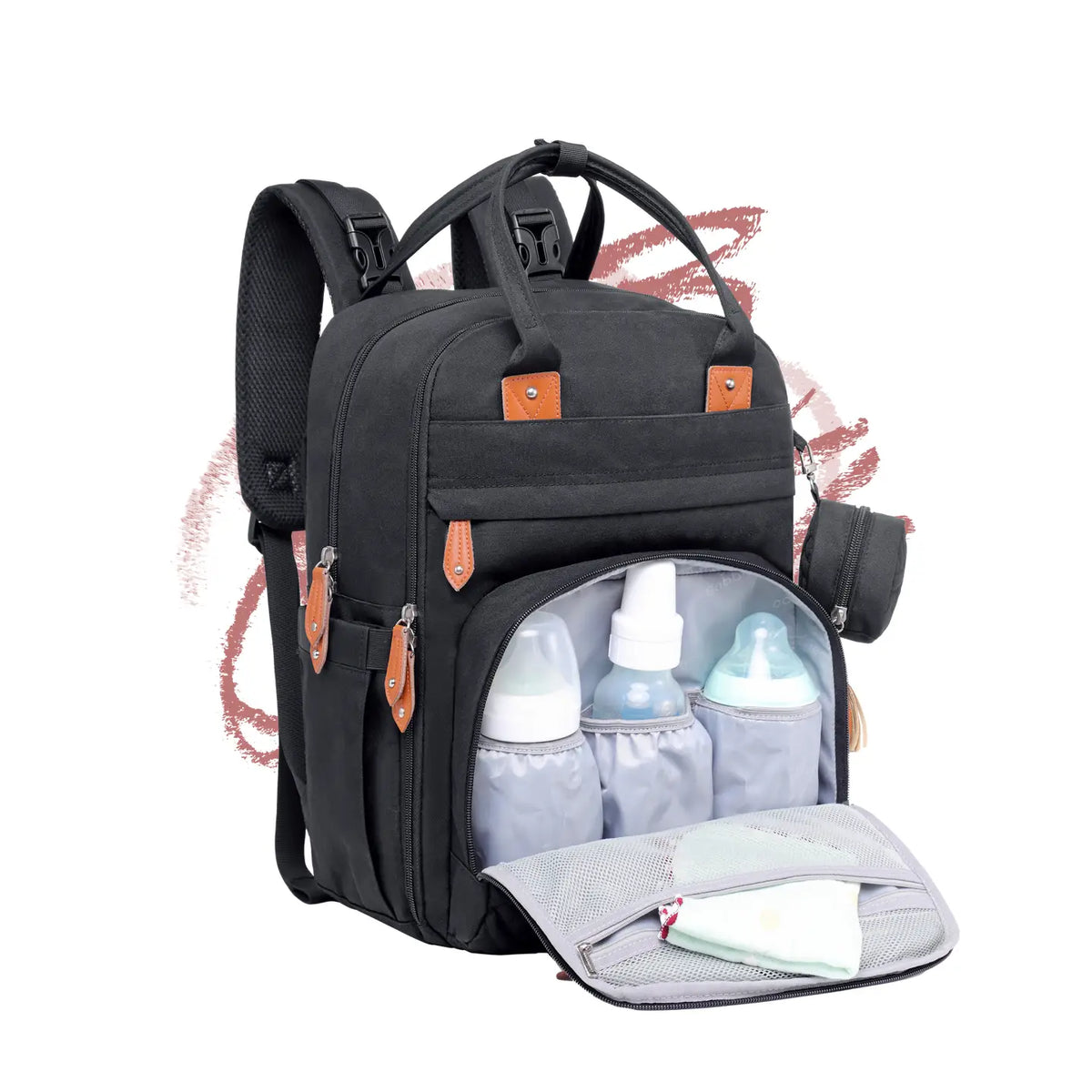 Babbleroo Diaper Bag Backpack | Large