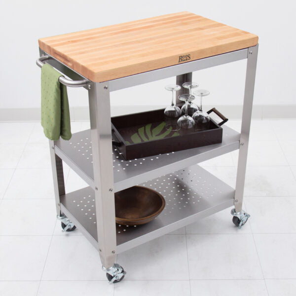 Kitchen Cart Island Cucina Culinart Maple Top by Homeportonline