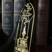 Cathedral Candlestick Metal Brass Bookmark