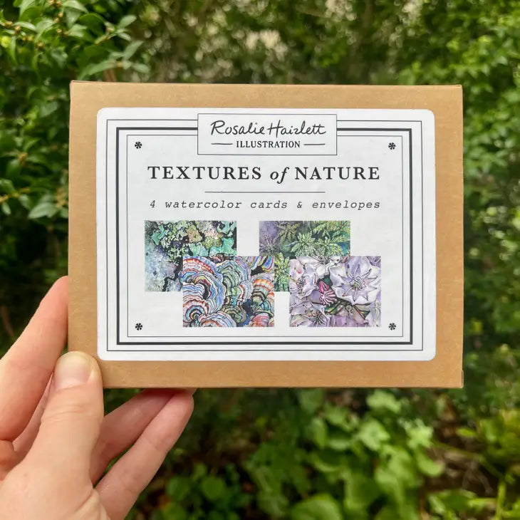Textures of Nature - Set of 4 Assorted Greeting Cards