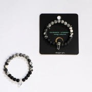 Guidance + Strength Crystal Bead Bracelet by Wild Lark
