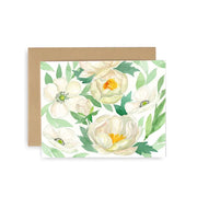 White Floral Card