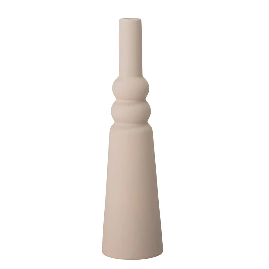 Vase Stoneware Matte Ivory by Homeportonline