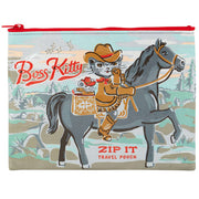 Blue Q Boss Kitty Zipper Pouch