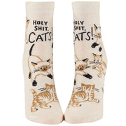Blue Q Holy Shit. Cats! Women's Ankle Socks