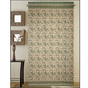 Window Panel Rajasthan Paisley Sage/Mustard by Homeportonline