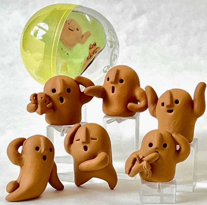 Gashapon Capsule Teen & Up Haniwa Clay Mascot Figurine (Sold As An Individual Capsule) by Homeportonline