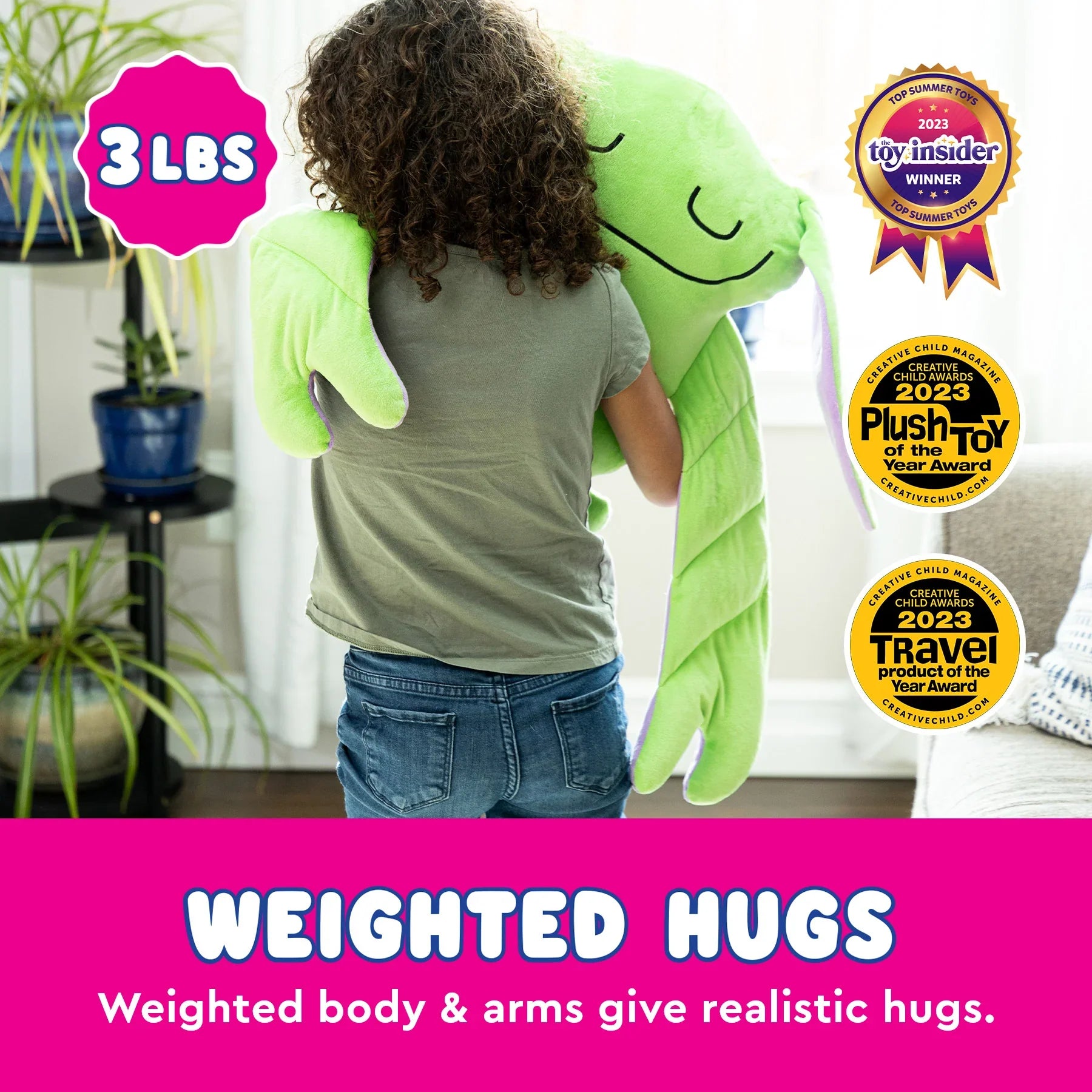 Bumpas Weighted Sensory Plush Shin Shin Green & Purple by Homeportonline