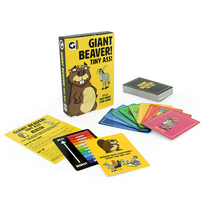 Card Game Giant Beaver! Tiny Ass! by Homeportonline
