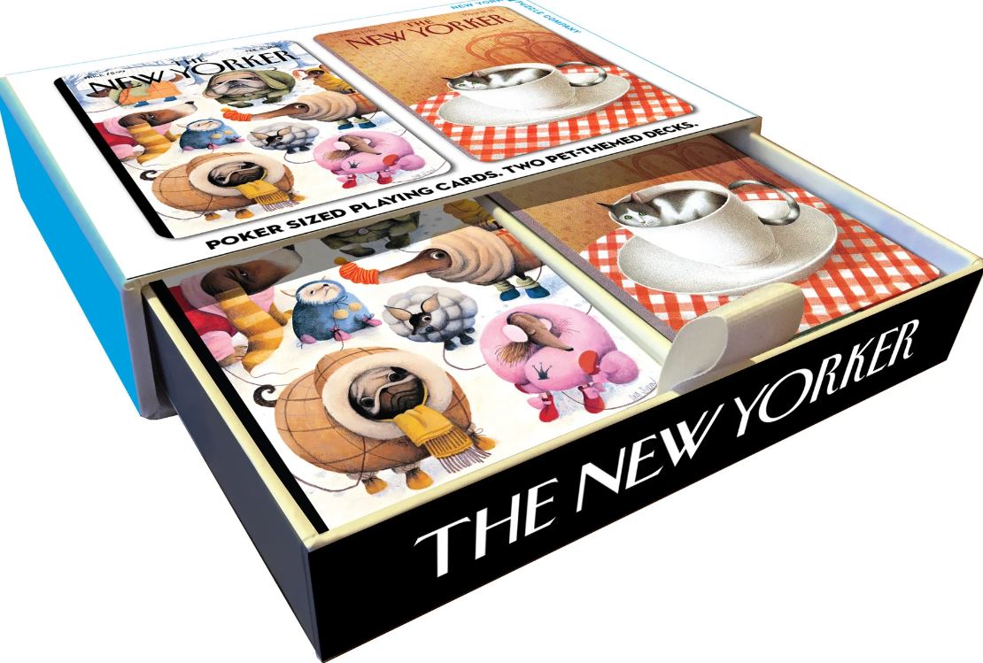 Playing Cards New Yorker Double Deck Dog & Cat Cartoons by Homeportonline