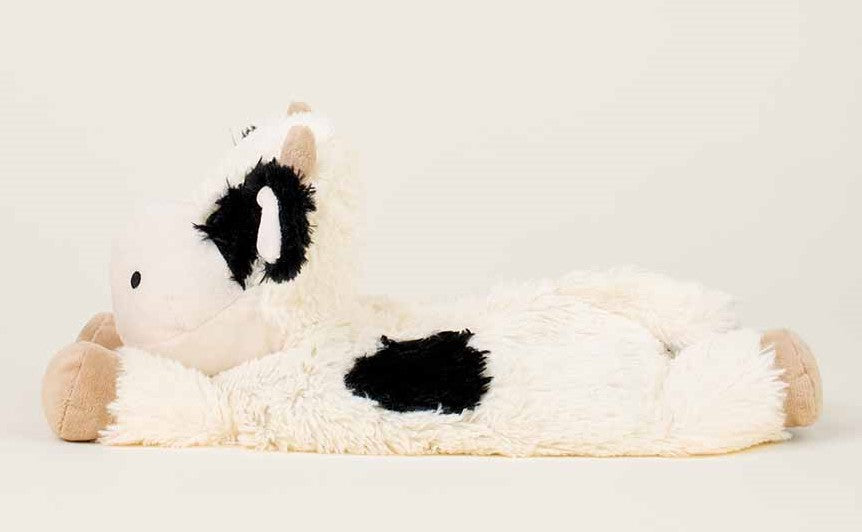 Warmies Cow Laying Down Black & White by Homeportonline