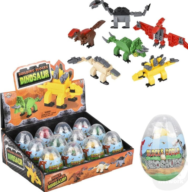 Building Block Egg Kit Dinosaur (Sold Individually) by Homeportonline