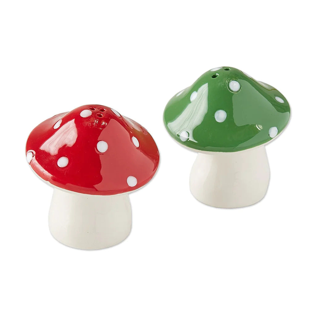 Mushrooms Ceramic Salt & Pepper Shakers by Homeportonline
