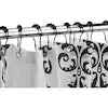 Shower Rings - 12PK Rollers Black by Homeportonline