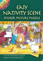 Easy Nativity Scene Sticker Picture Puzzle