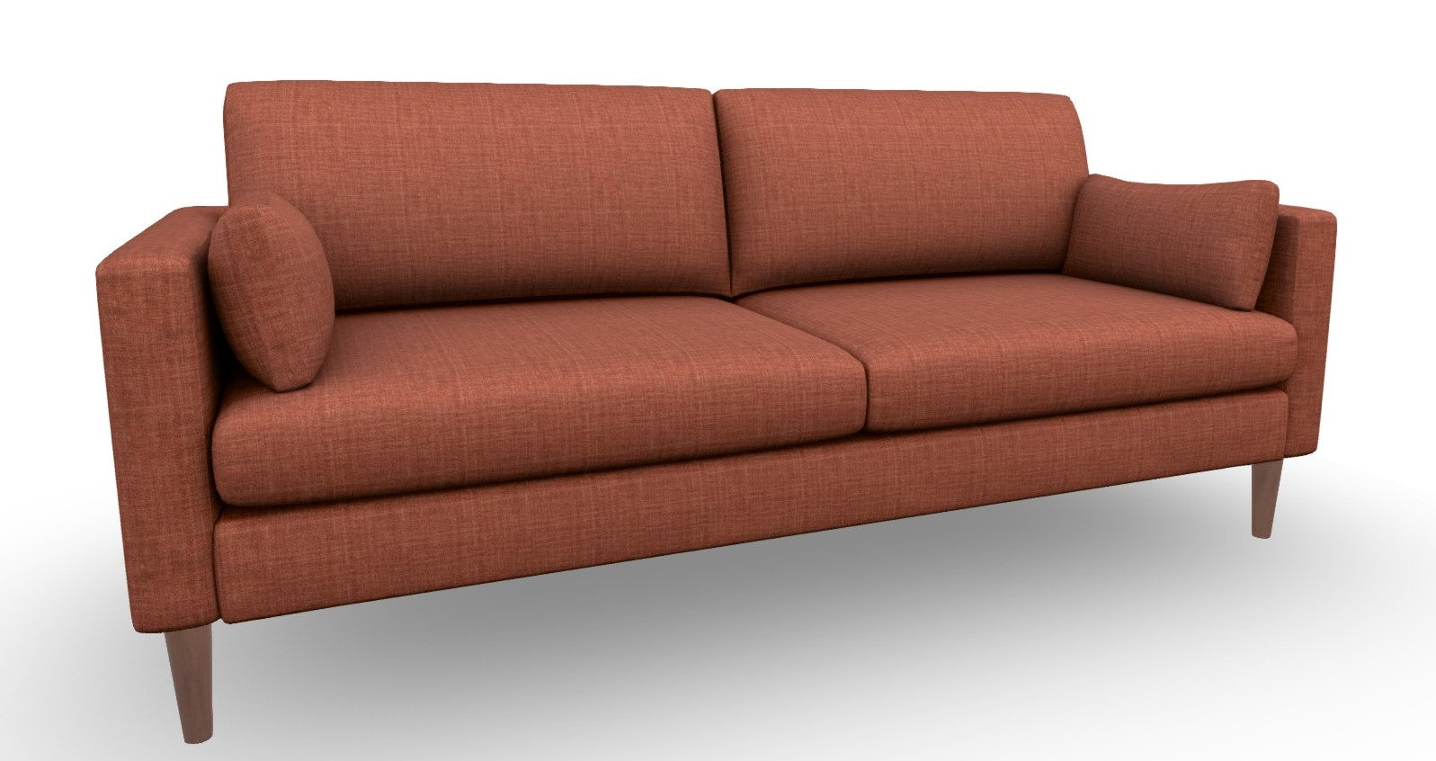 Trafton Sofa Sierra Fabric & Dark Walnut Finish Leg by Homeportonline